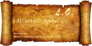László Ozmin névjegykártya